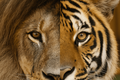 Laukinis liūtas ir tigras: kuo šie plėšrūnai panašūs ir kuo skiriasi?