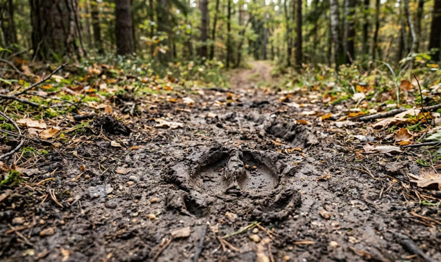 Šerno pėdsakas: kaip atpažinti ir atskirti nuo kitų gyvūnų pėdsakų