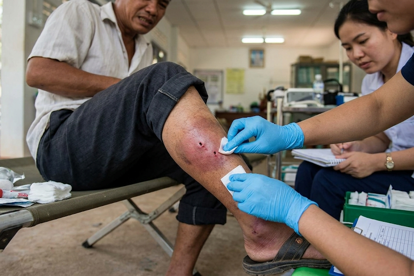 Gyvatės įkandimas: kaip atrodo, ką daryti ir kada kreiptis pagalbos