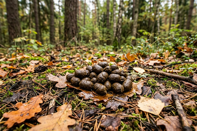Elnio pėdsakai ir išmatos: kaip atpažinti gamtoje