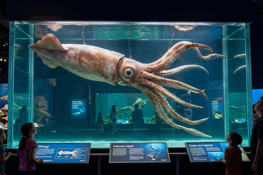 Didysis, milžiniškasis ir gigantiškasis kalmaras: kuo jie skiriasi?